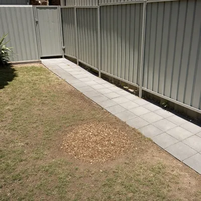 After: Three old stumps ground for a paving job, Wollongong
